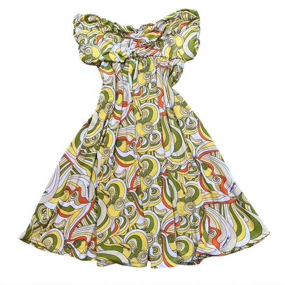 2000s does 70s Apple Bottoms Sleeveless Dress - Picture 1 of 7